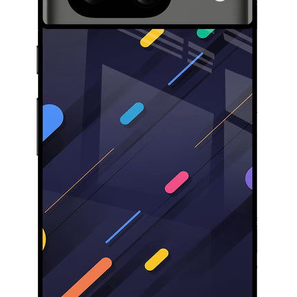 Abstract Design Google Pixel 8 Glass Case
