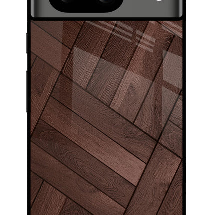 Wooden Texture Design Google Pixel 8 Glass Case
