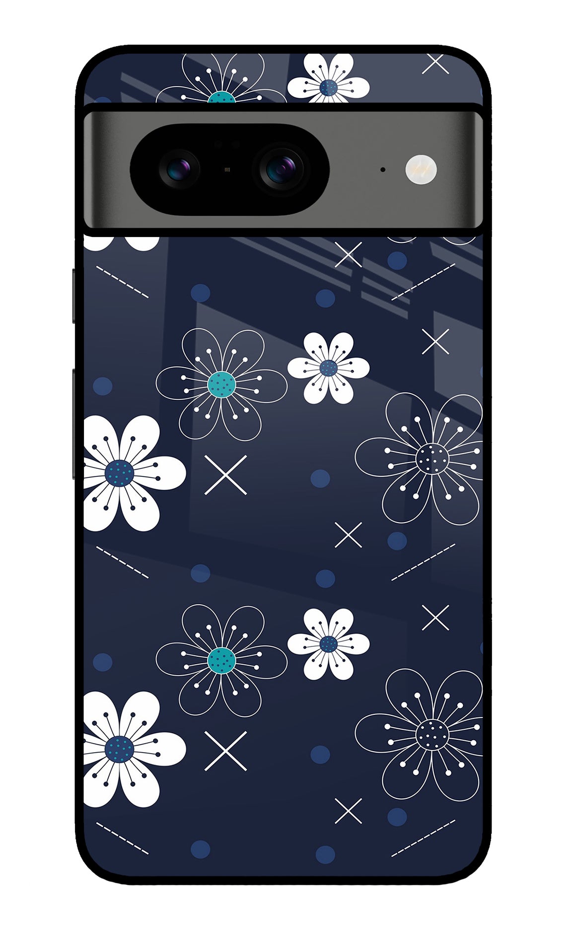 Flowers Google Pixel 8 Glass Case