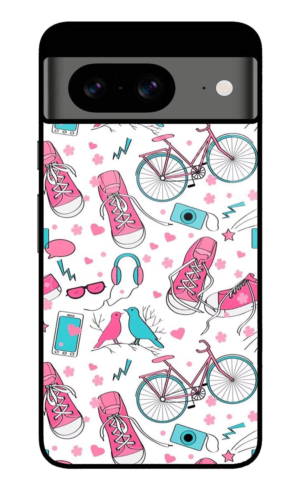 Artwork Google Pixel 8 Glass Case Back Cover by Casekaro