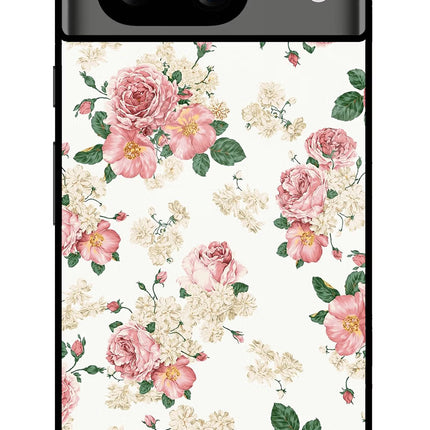 Flowers Google Pixel 8 Glass Case