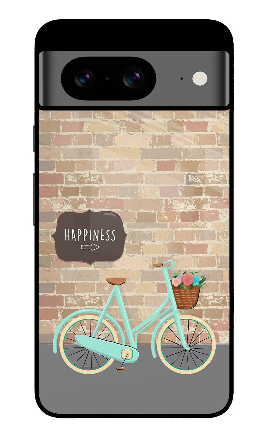 Happiness Artwork Google Pixel 8 Back Cover, Glass case