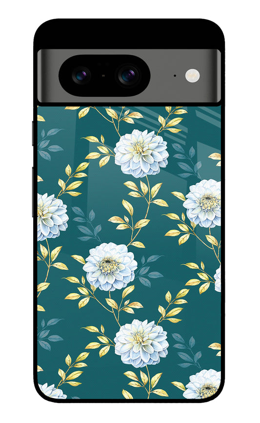 Flowers Google Pixel 8 Glass Case