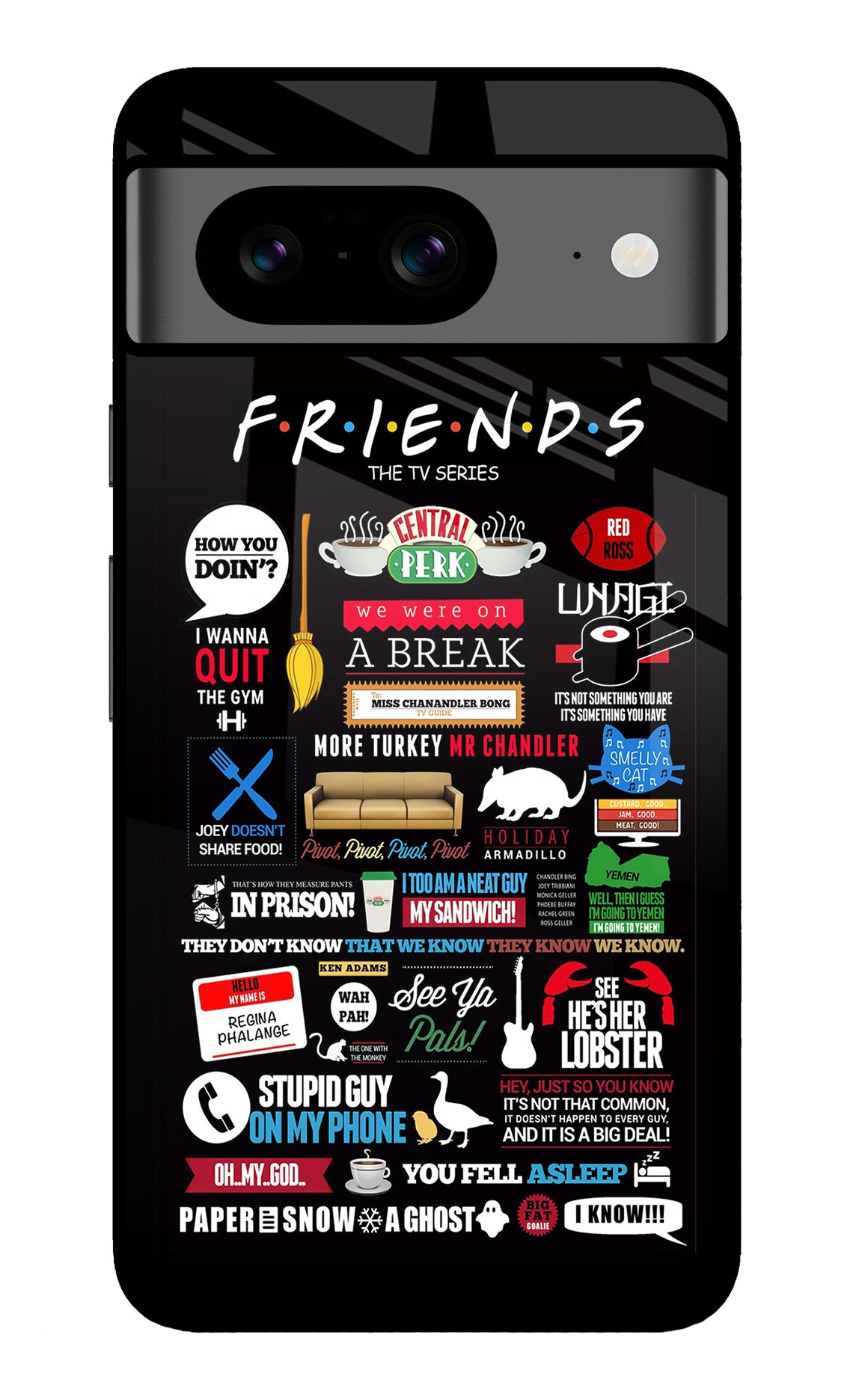 FRIENDS Google Pixel 8 Glass Case