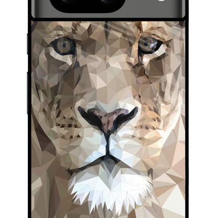 Lion Art Google Pixel 8 Glass Case