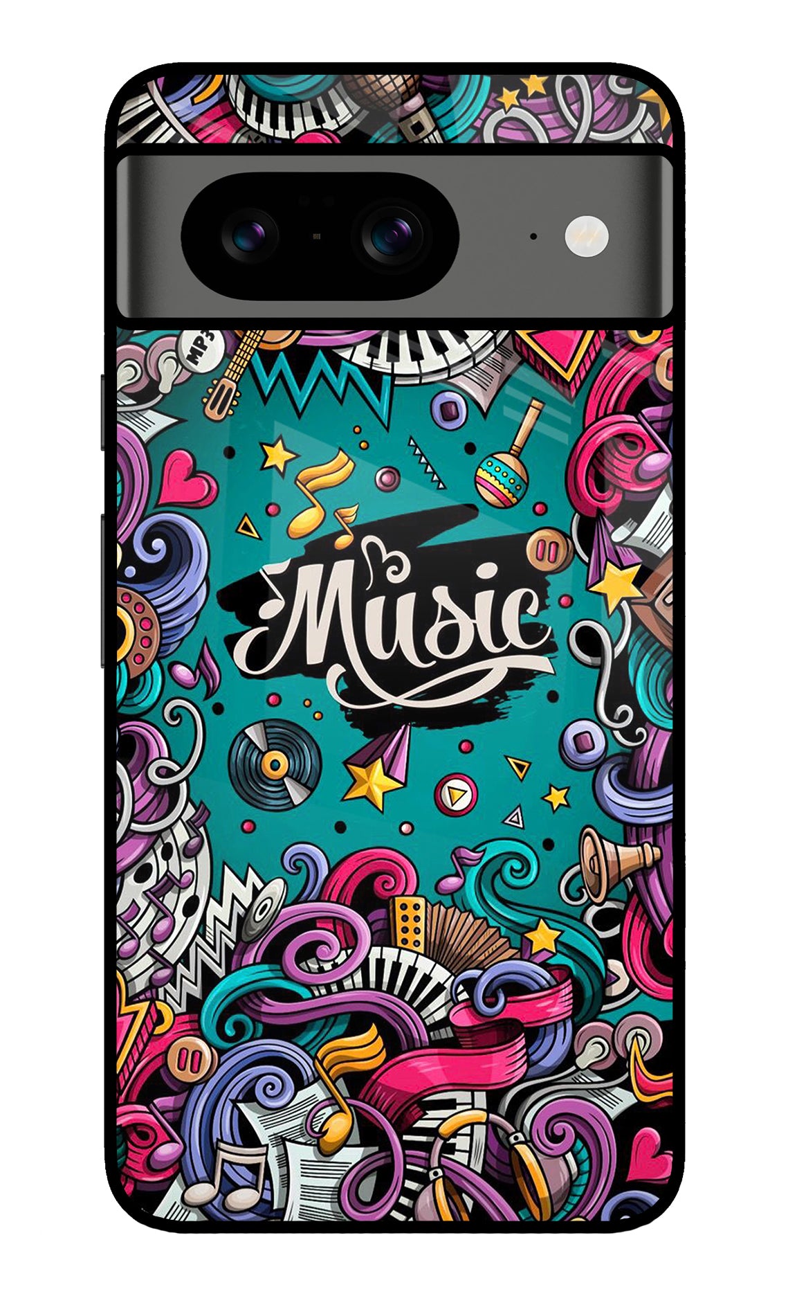 Music Graffiti Google Pixel 8 Back Cover