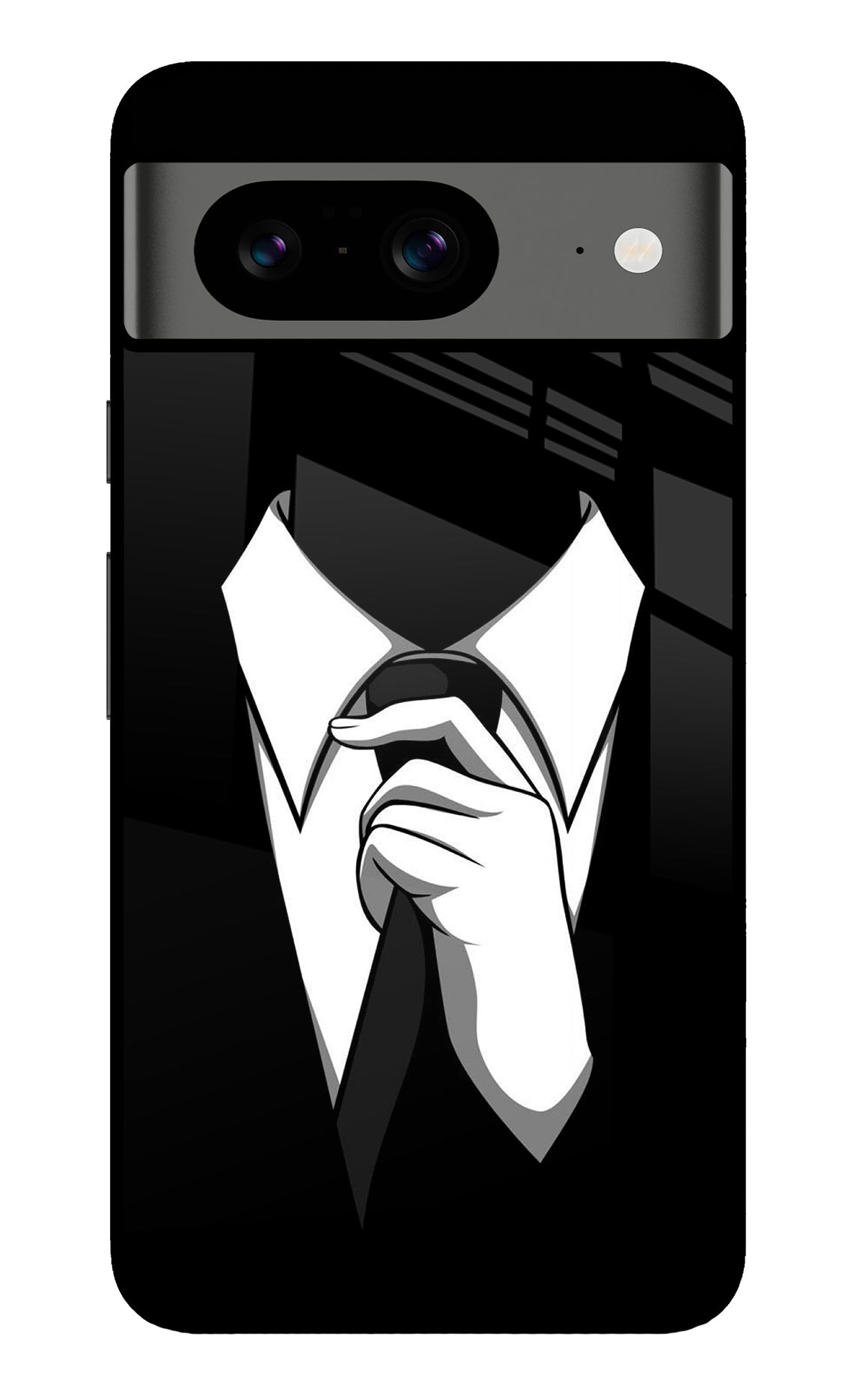 Black Tie Google Pixel 8 Back Cover