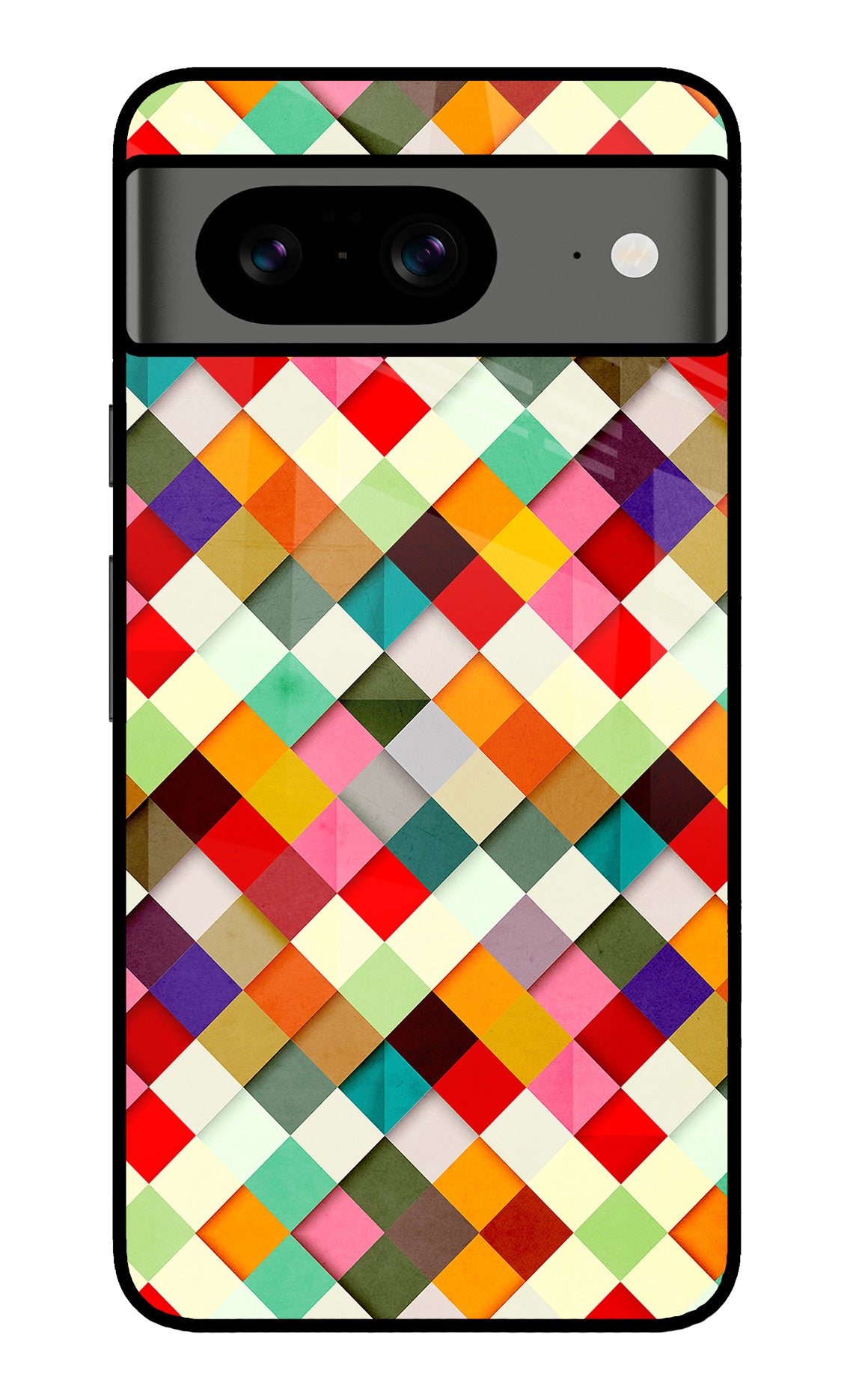 Geometric Abstract Colorful Google Pixel 8 Back Cover