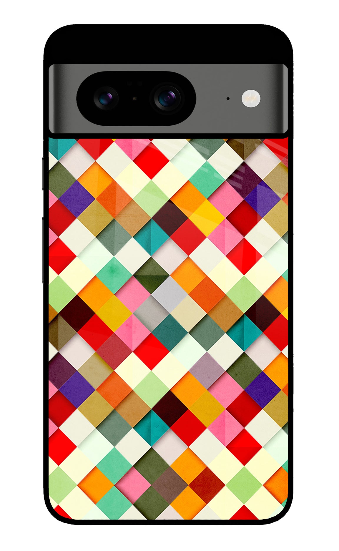 Geometric Abstract Colorful Google Pixel 8 Back Cover