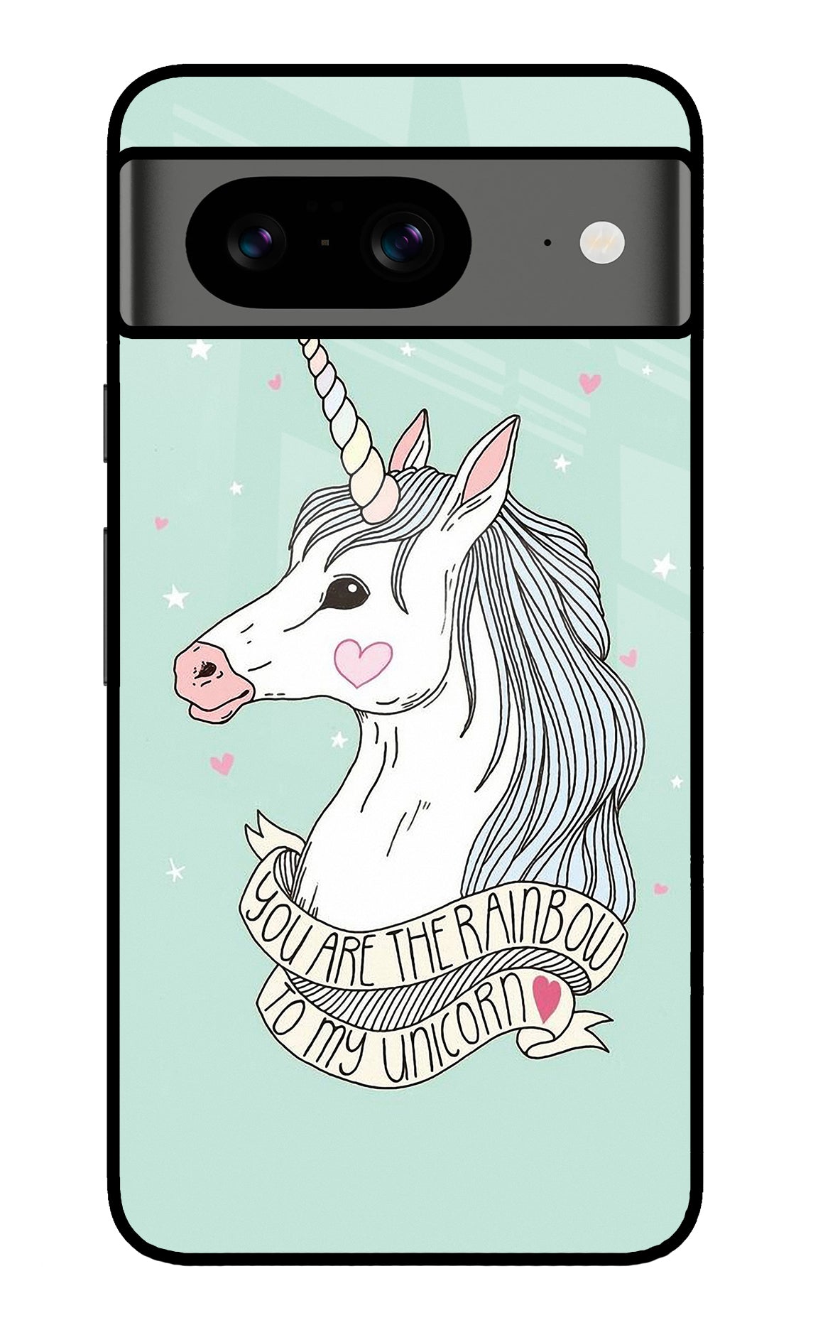 Unicorn Wallpaper Google Pixel 8 Glass Case