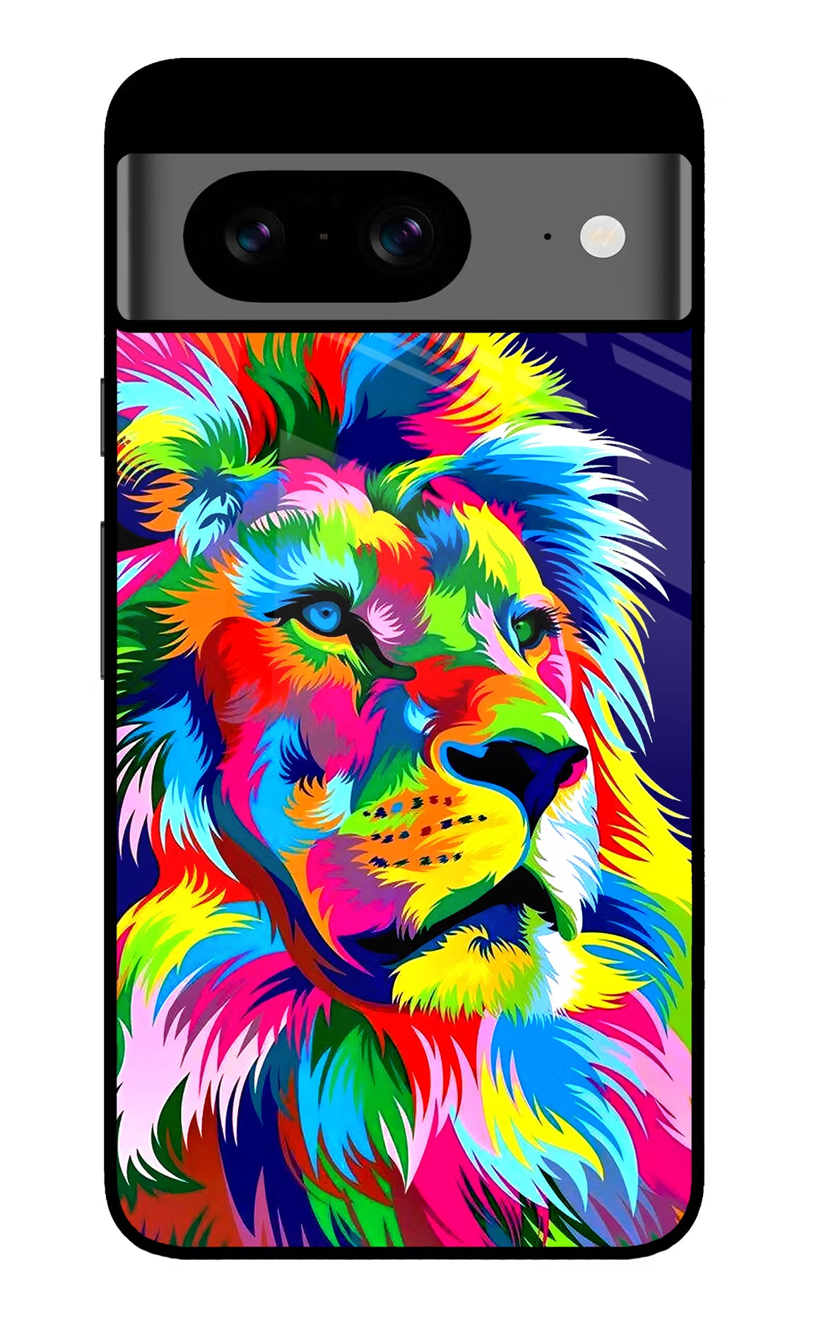 Vector Art Lion Google Pixel 8 Glass Case