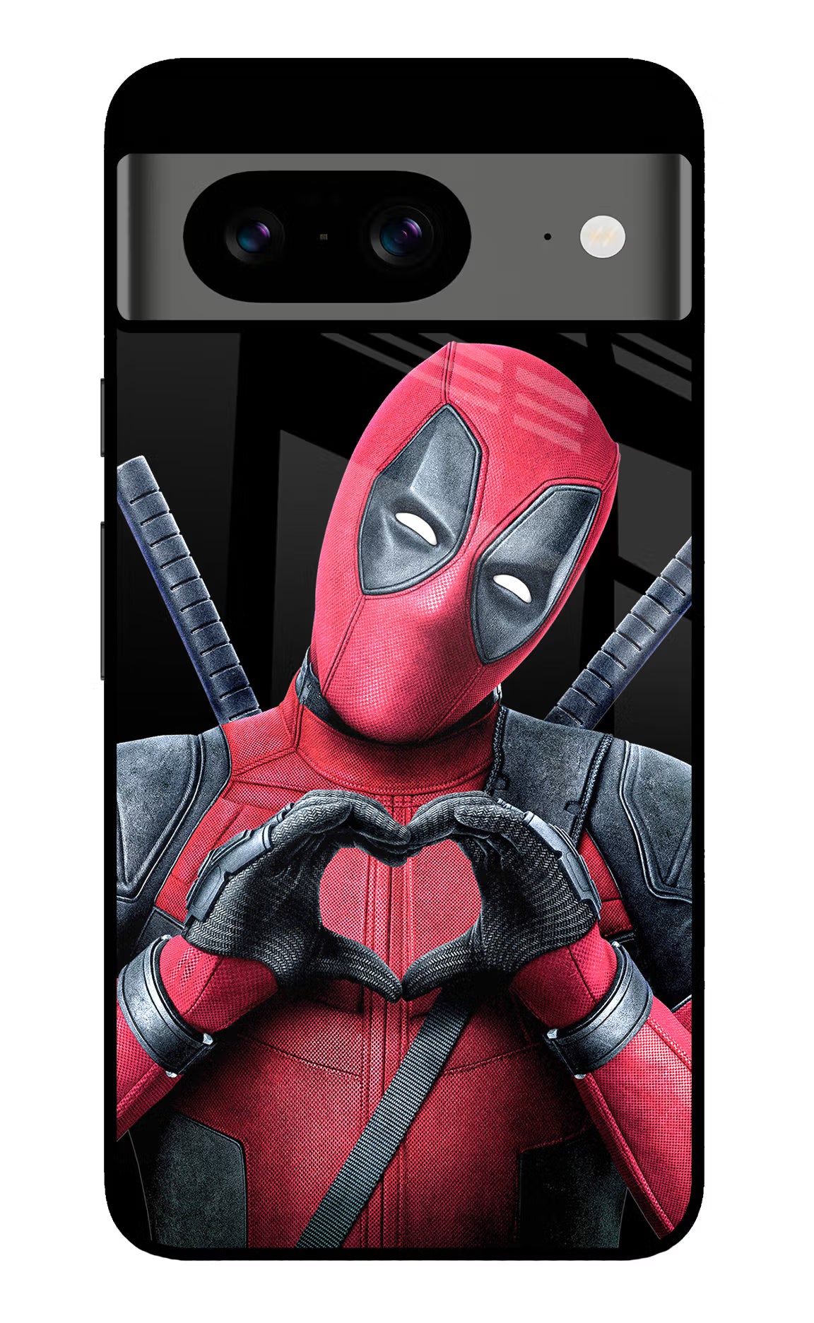 Deadpool Google Pixel 8 Glass Case Back Cover by Casekaro