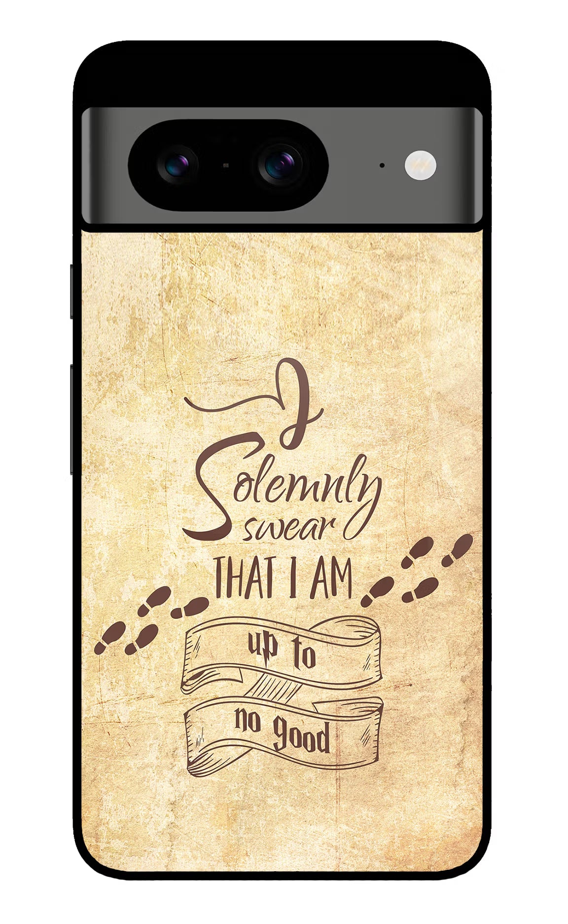 I Solemnly swear that i up to no good Google Pixel 8 Glass Case Back Cover by Casekaro