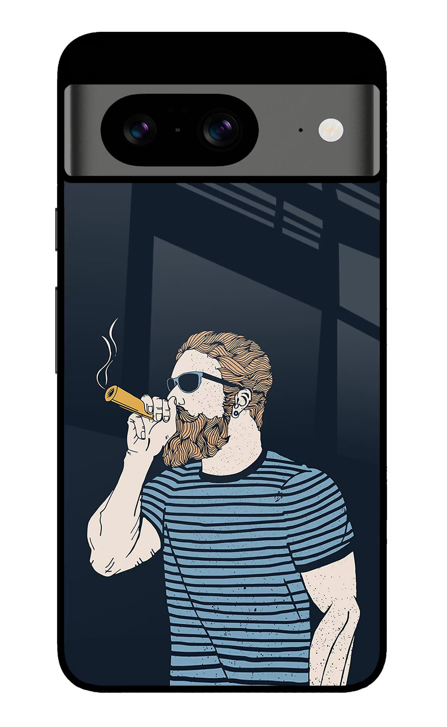Smoking Google Pixel 8 Back Cover, Glass case