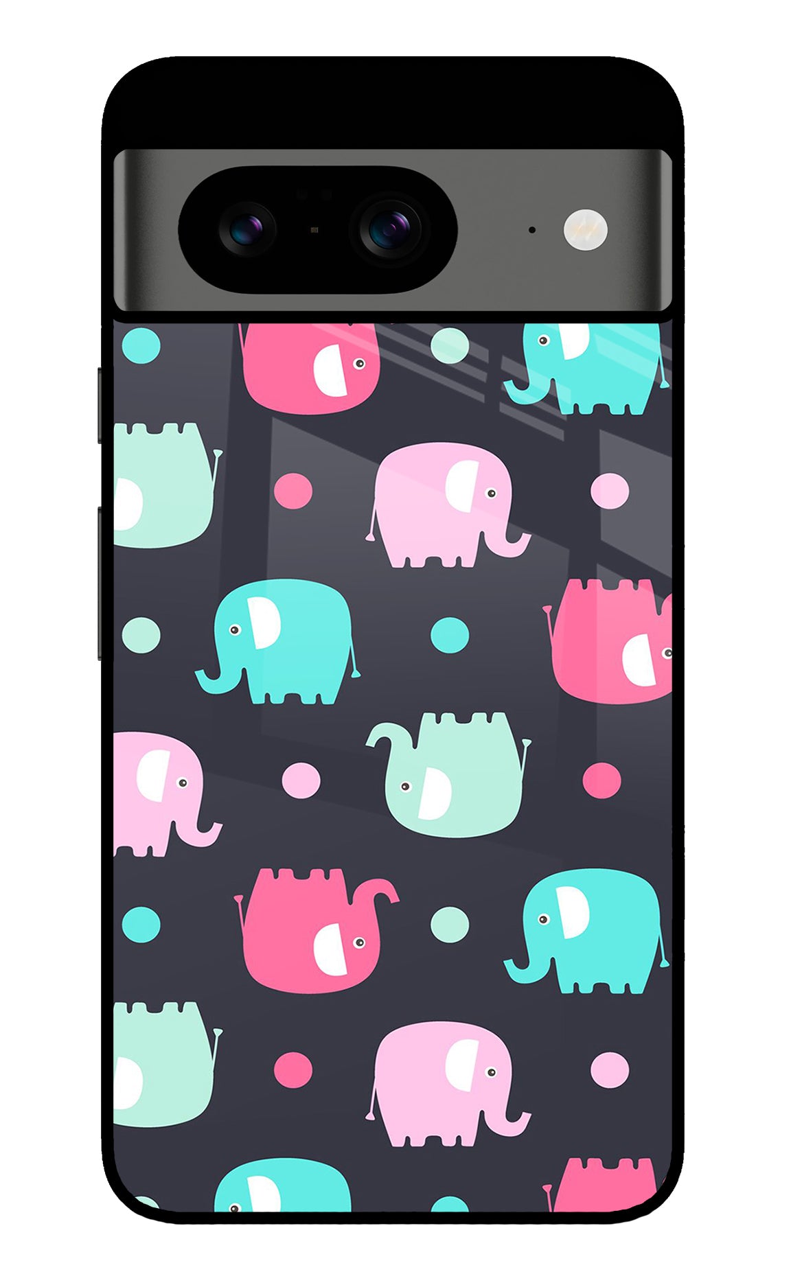 Elephants Google Pixel 8 Back Cover