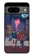 Chilling Couple Google Pixel 8 Glass Case