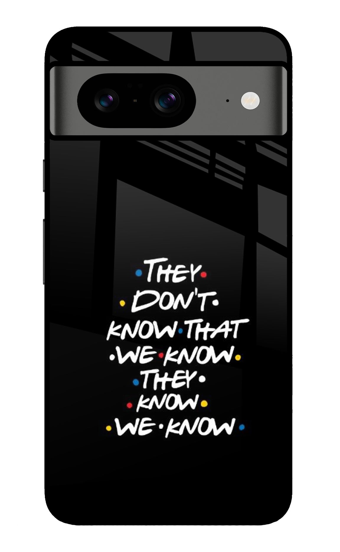 FRIENDS Dialogue Google Pixel 8 Back Cover