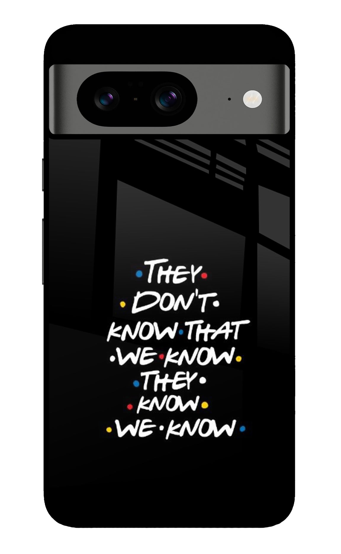 FRIENDS Dialogue Google Pixel 8 Back Cover