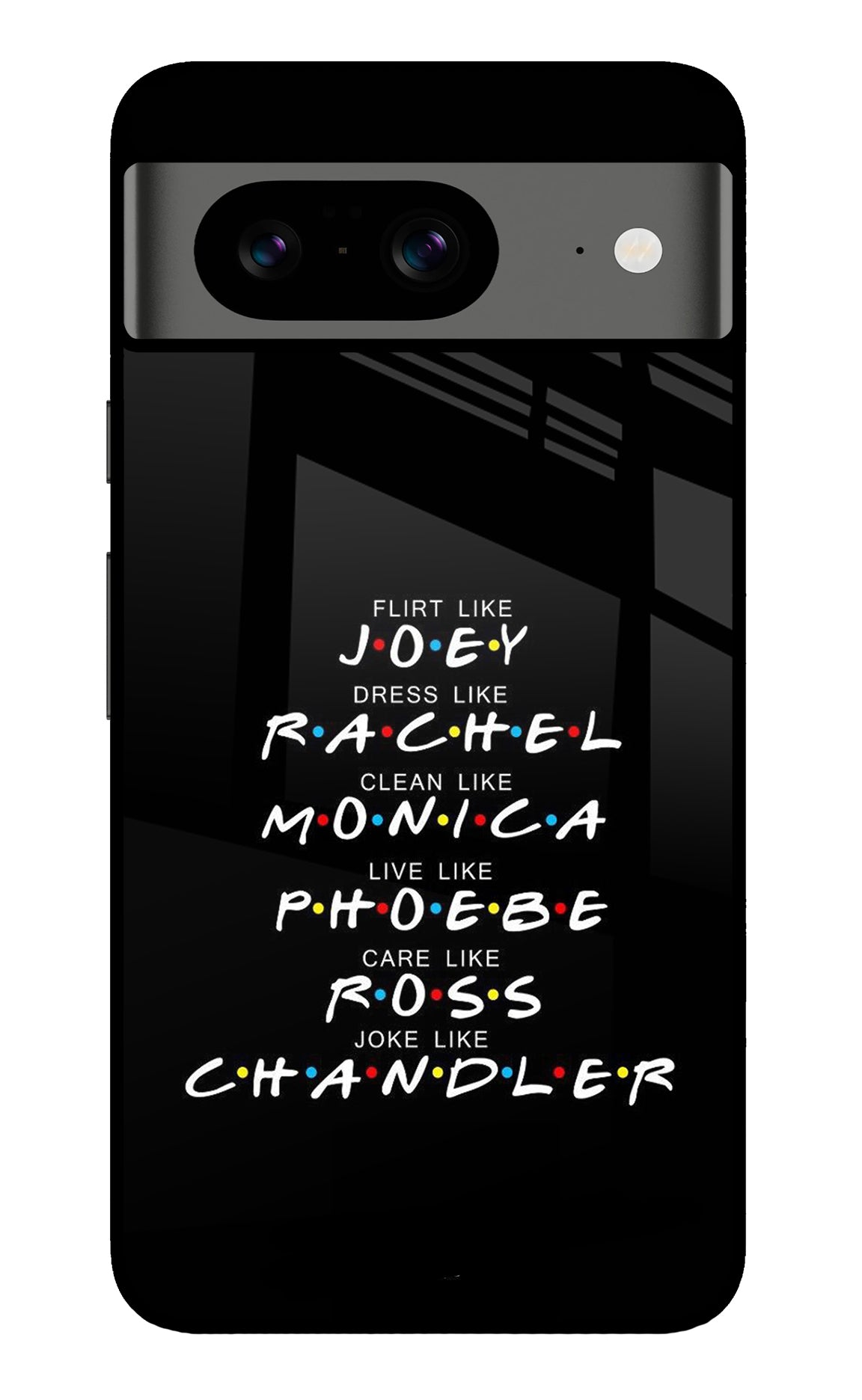 FRIENDS Character Google Pixel 8 Back Cover