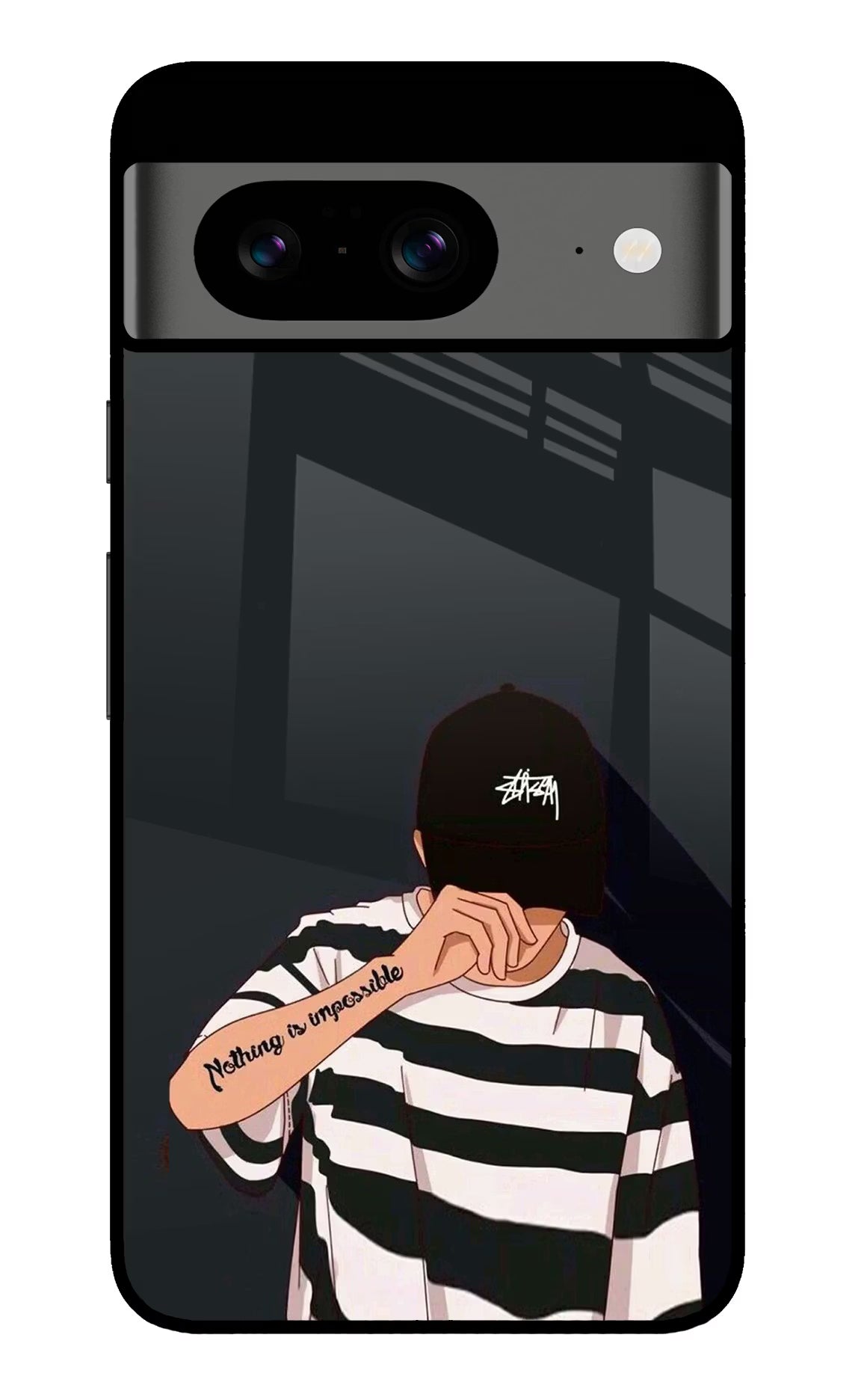 Aesthetic Boy Google Pixel 8 Glass Case