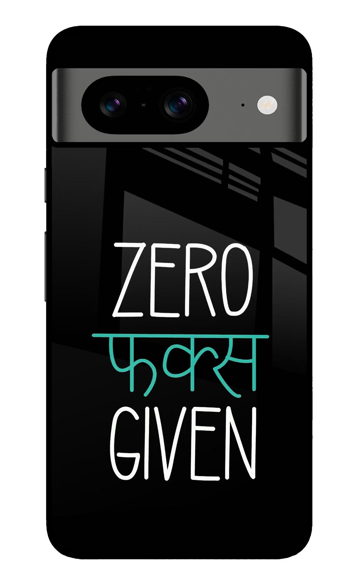 Zero Fucks Given Google Pixel 8 Glass Case Back Cover by Casekaro