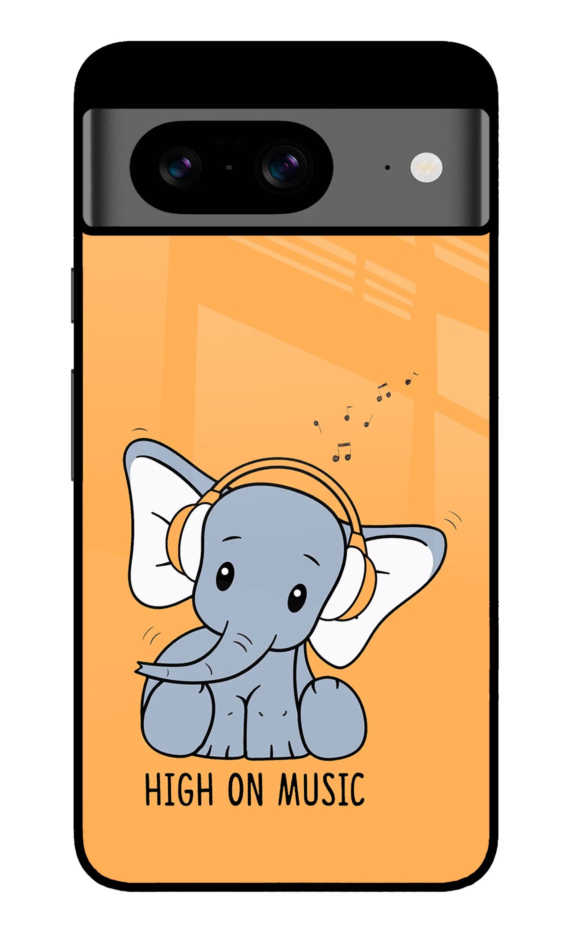 High On Music Google Pixel 8 Glass Case Back Cover by Casekaro