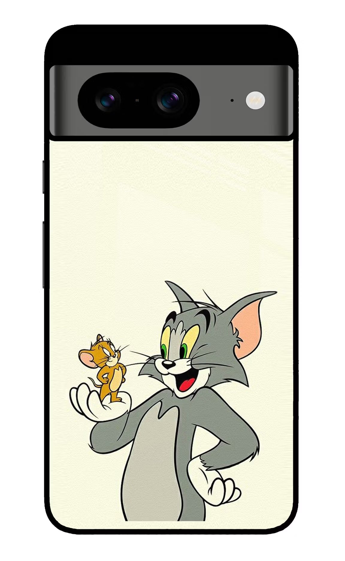 Tom & Jerry Google Pixel 8 Glass Case Back Cover by Casekaro