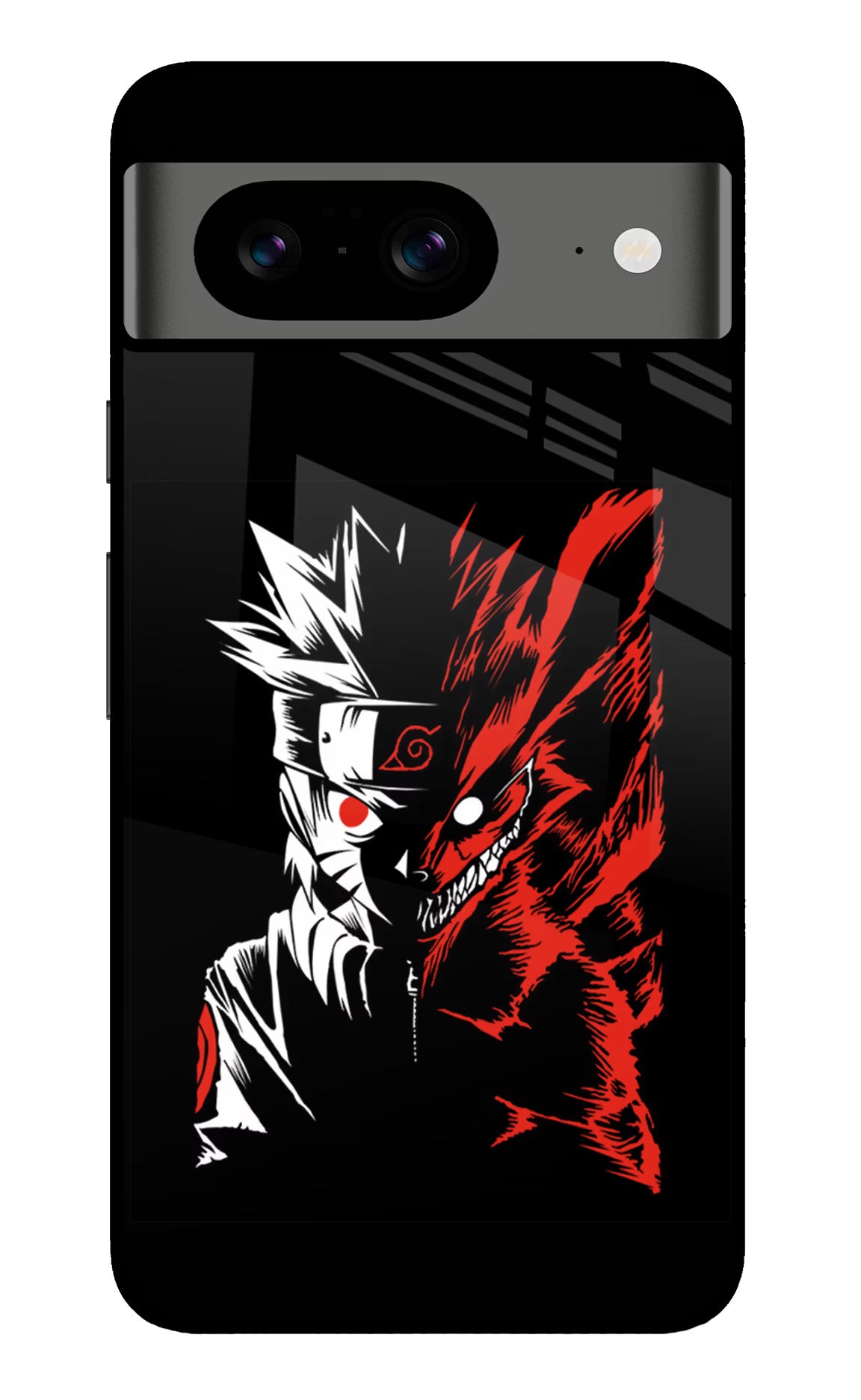 Naruto Two Face Google Pixel 8 Glass Case Back Cover by Casekaro