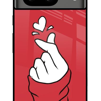 Korean Love Sign Google Pixel 8 Glass Case