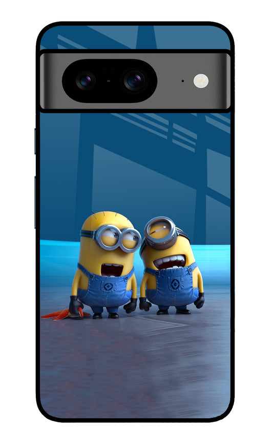 Minion Laughing Google Pixel 8 Glass Case