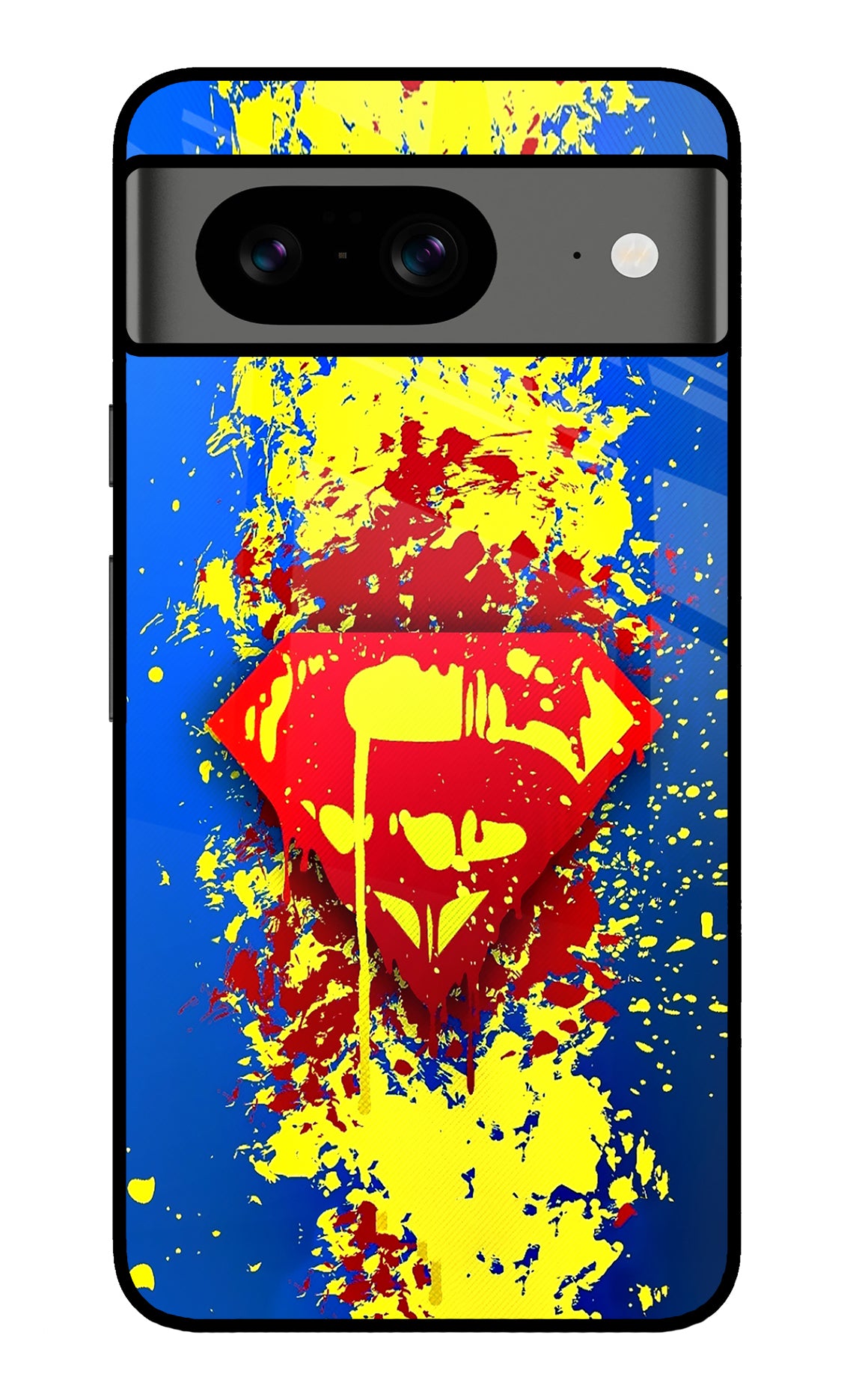 Superman logo Google Pixel 8 Glass Case