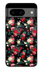 Rose Pattern Google Pixel 8 Glass Case