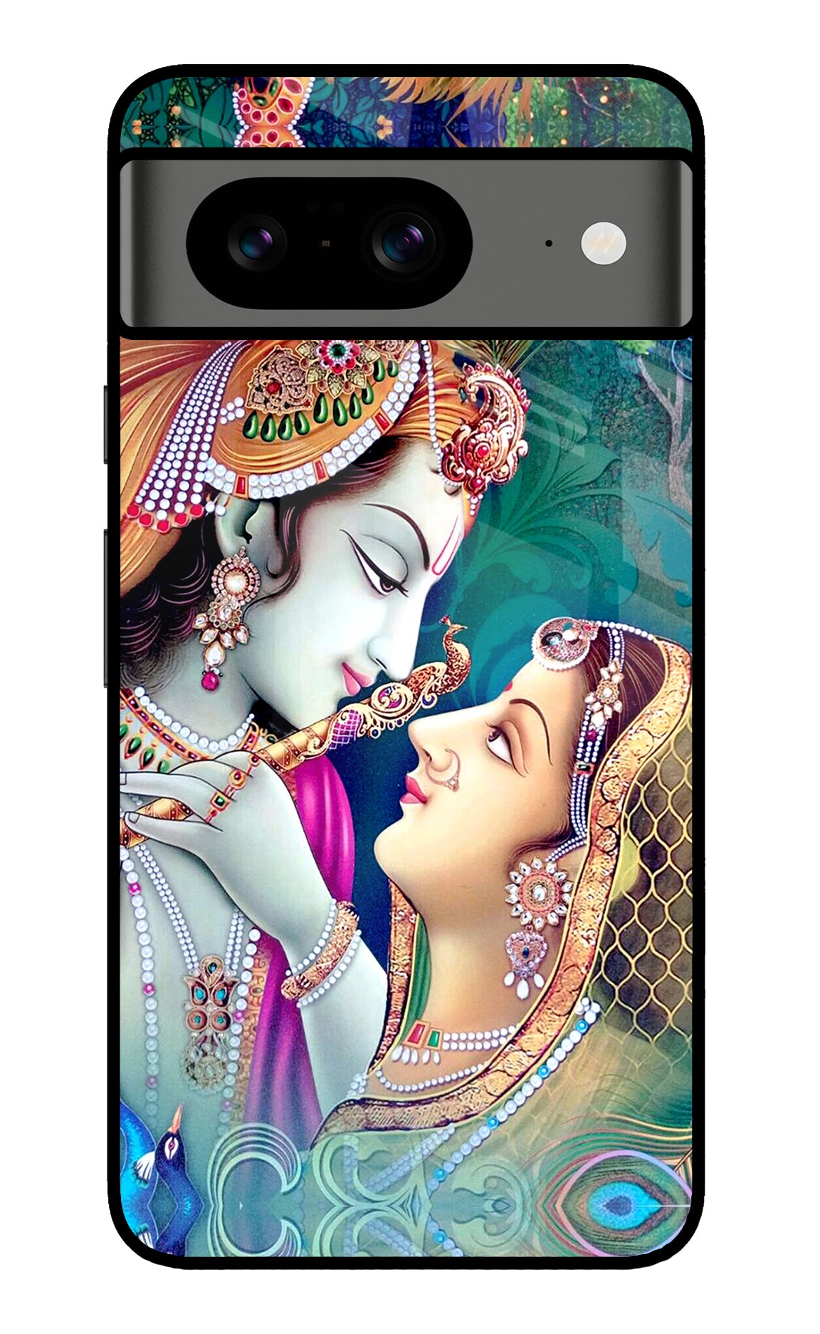 Lord Radha Krishna Google Pixel 8 Glass Case