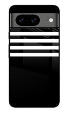 Black and White Print Google Pixel 8 Glass Case