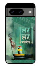 Har Har Mahadev Shivling Google Pixel 8 Glass Case