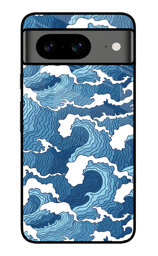 Blue Waves Google Pixel 8 Glass Case