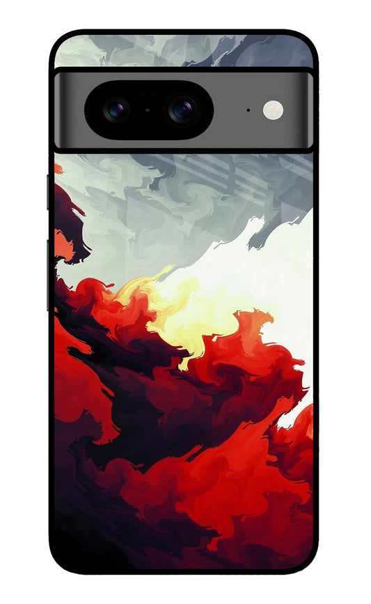 Fire Cloud Google Pixel 8 Glass Case