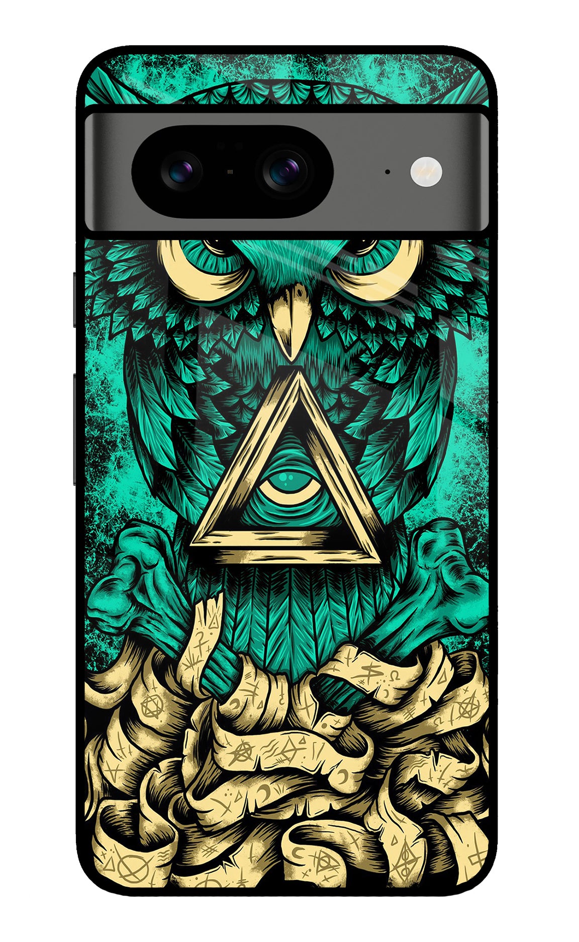 Green Owl Google Pixel 8 Back Cover