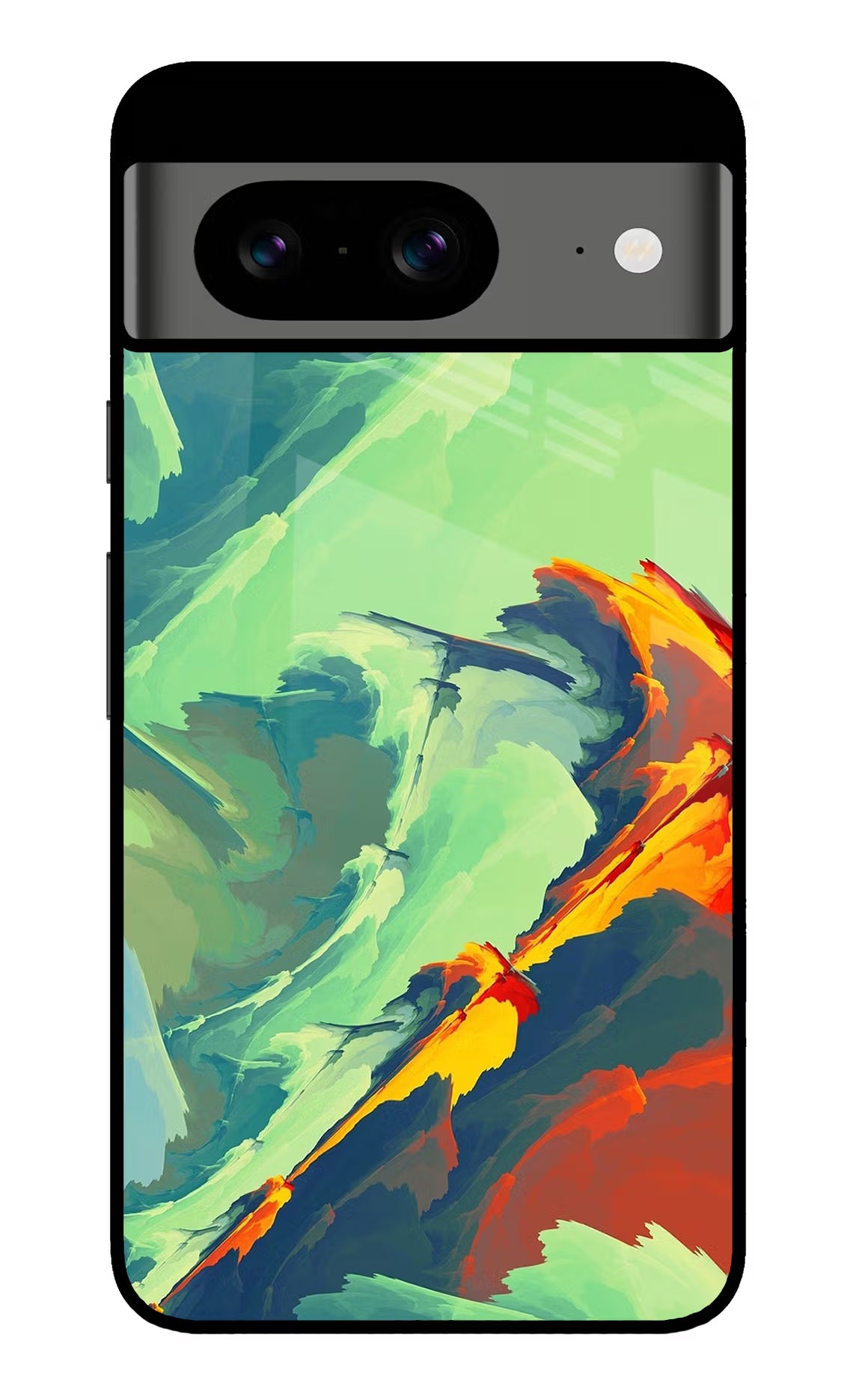 Paint Art Google Pixel 8 Glass Case Back Cover by Casekaro