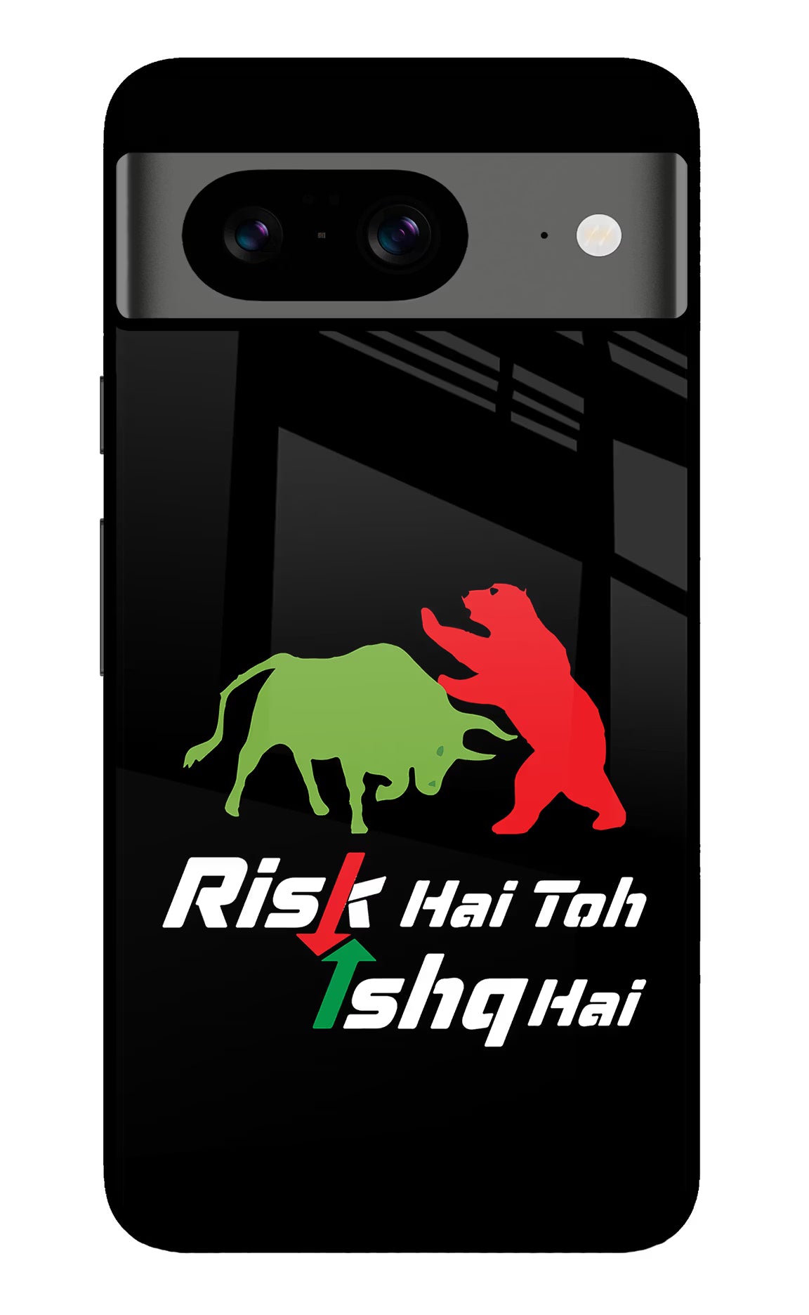 Risk Hai Toh Ishq Hai Google Pixel 8 Glass Case Back Cover by Casekaro