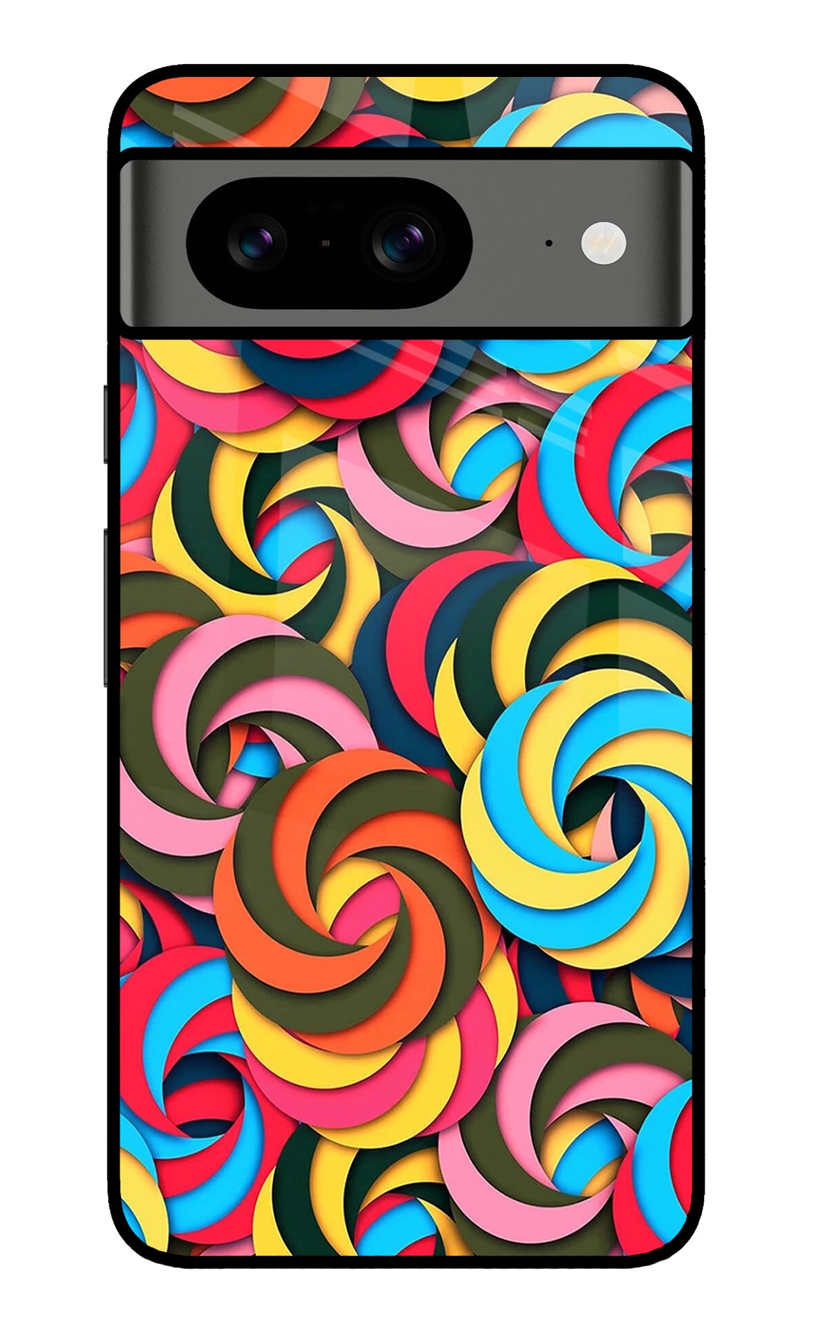 Spiral Pattern Google Pixel 8 Back Cover