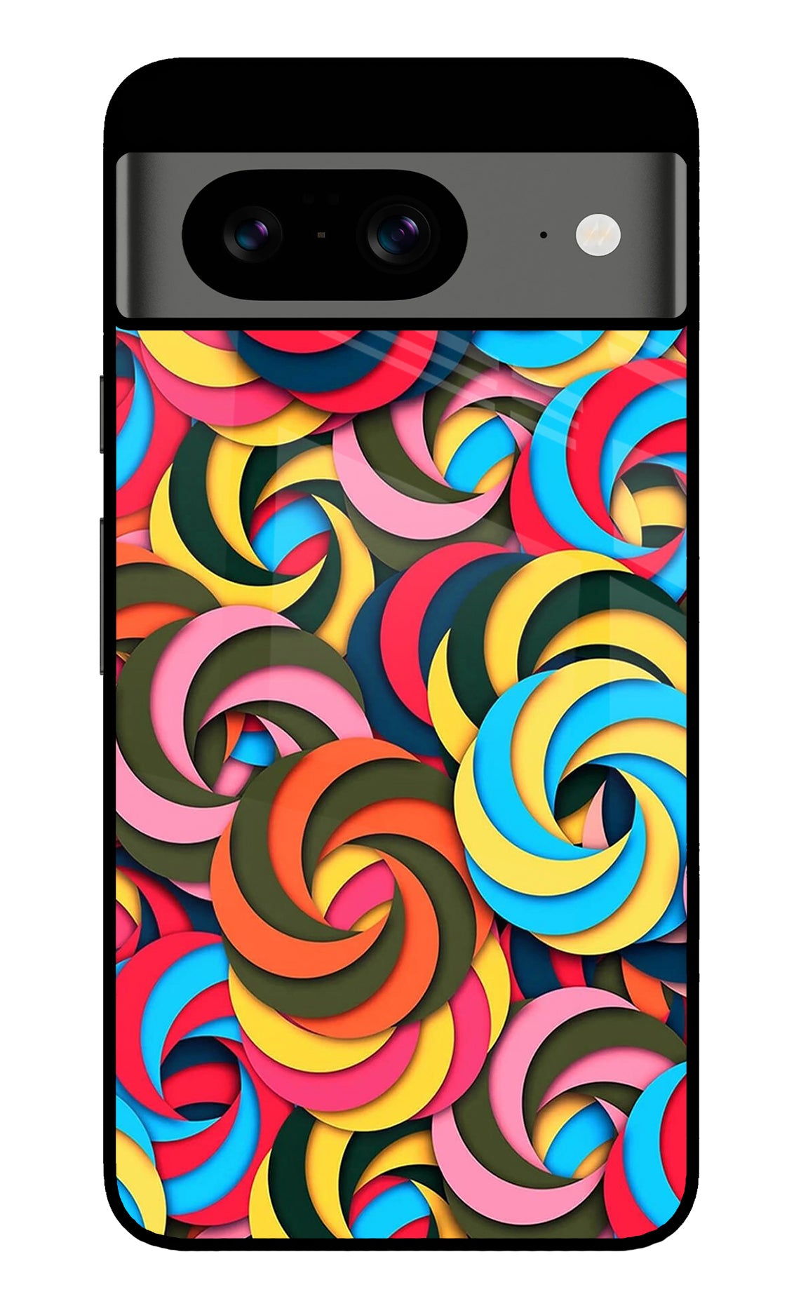 Spiral Pattern Google Pixel 8 Back Cover