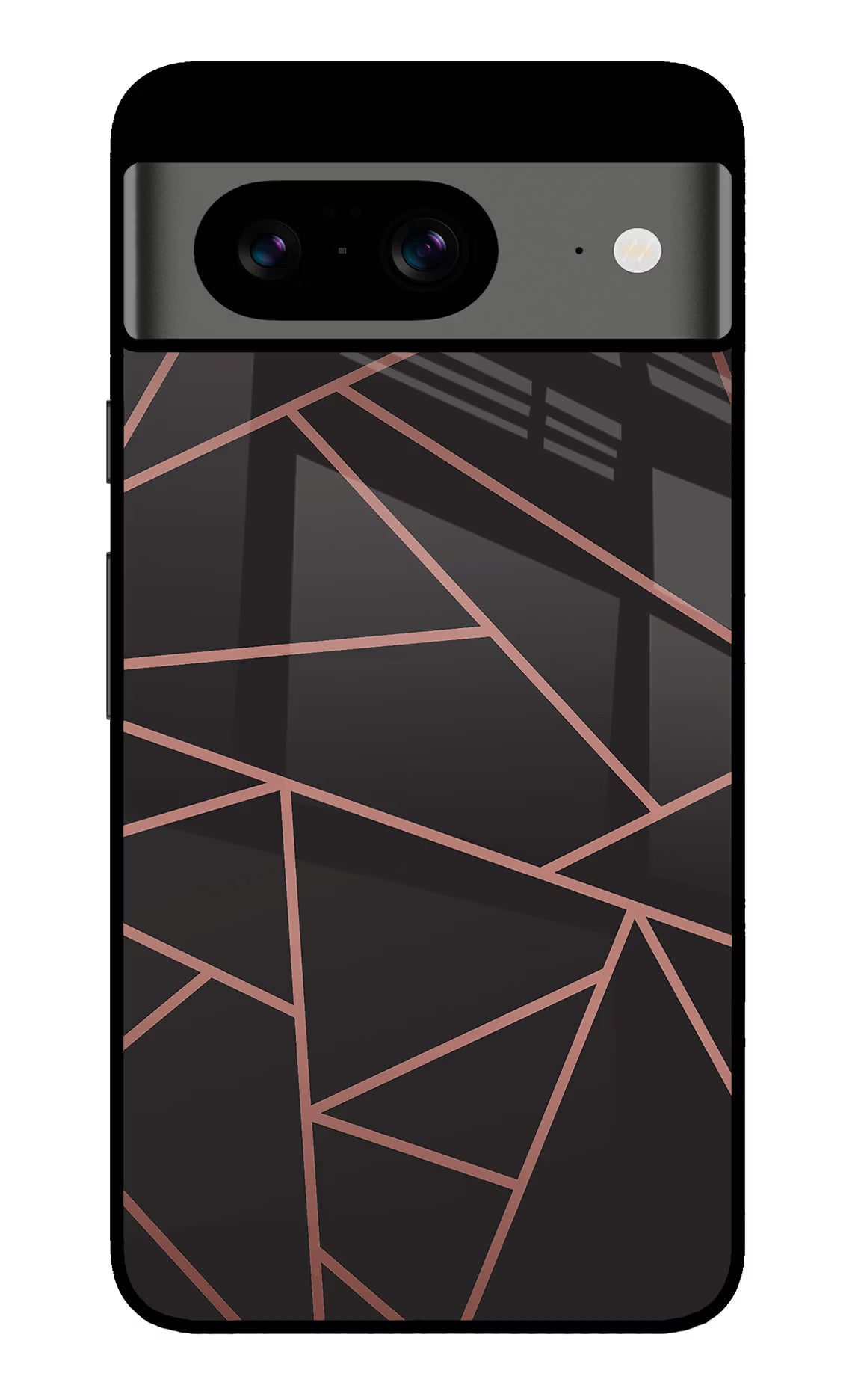 Geometric Pattern Google Pixel 8 Glass Case Back Cover by Casekaro
