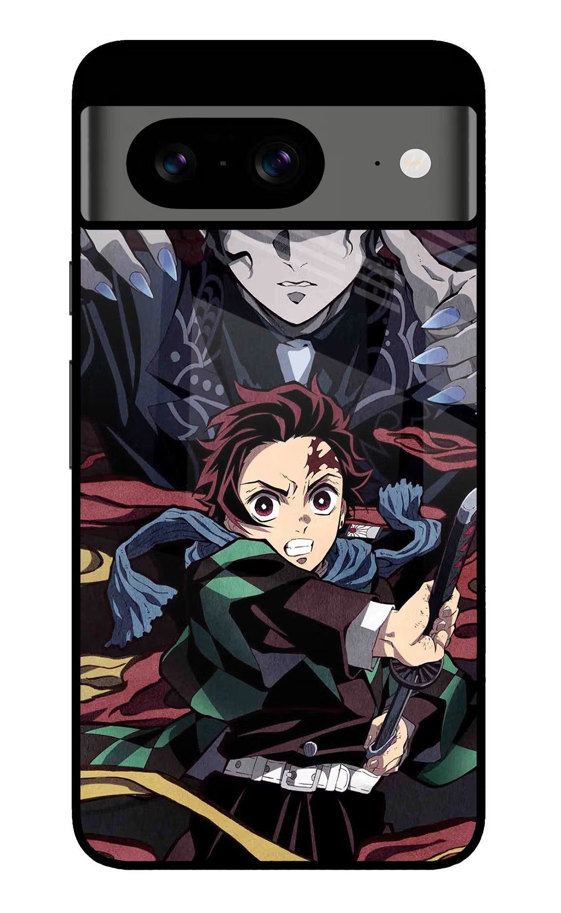 Demon Slayer Google Pixel 8 Glass Case Back Cover by Casekaro