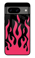 Fire Flames Google Pixel 8 Glass Case