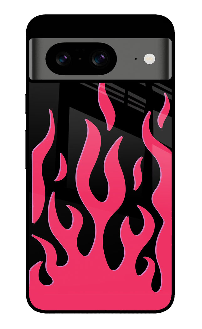 Fire Flames Google Pixel 8 Glass Case