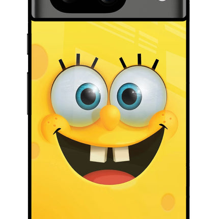 Sponge 1 Google Pixel 8 Glass Case Back Cover by Casekaro