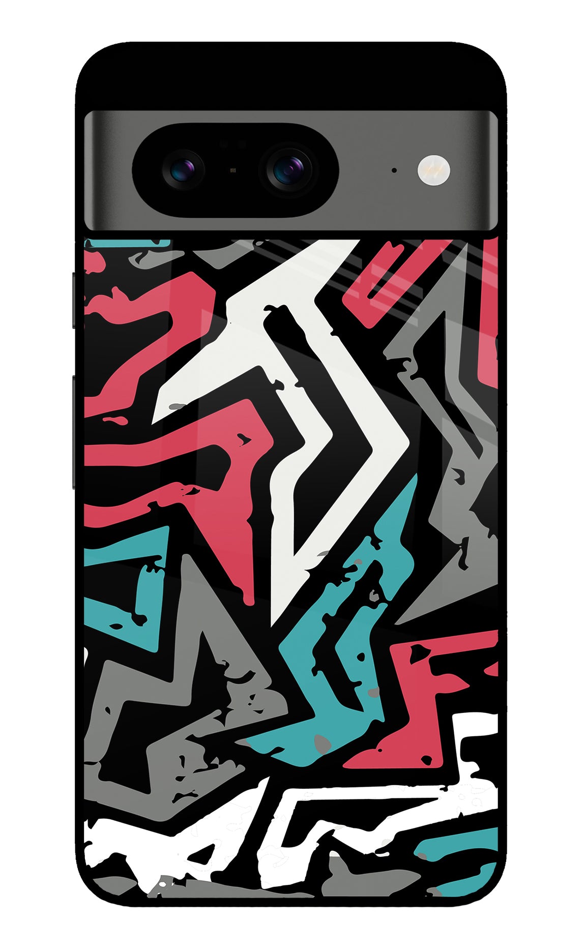 Geometric Graffiti Google Pixel 8 Back Cover