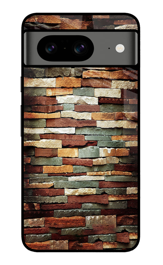 Bricks Pattern Google Pixel 8 Glass Case