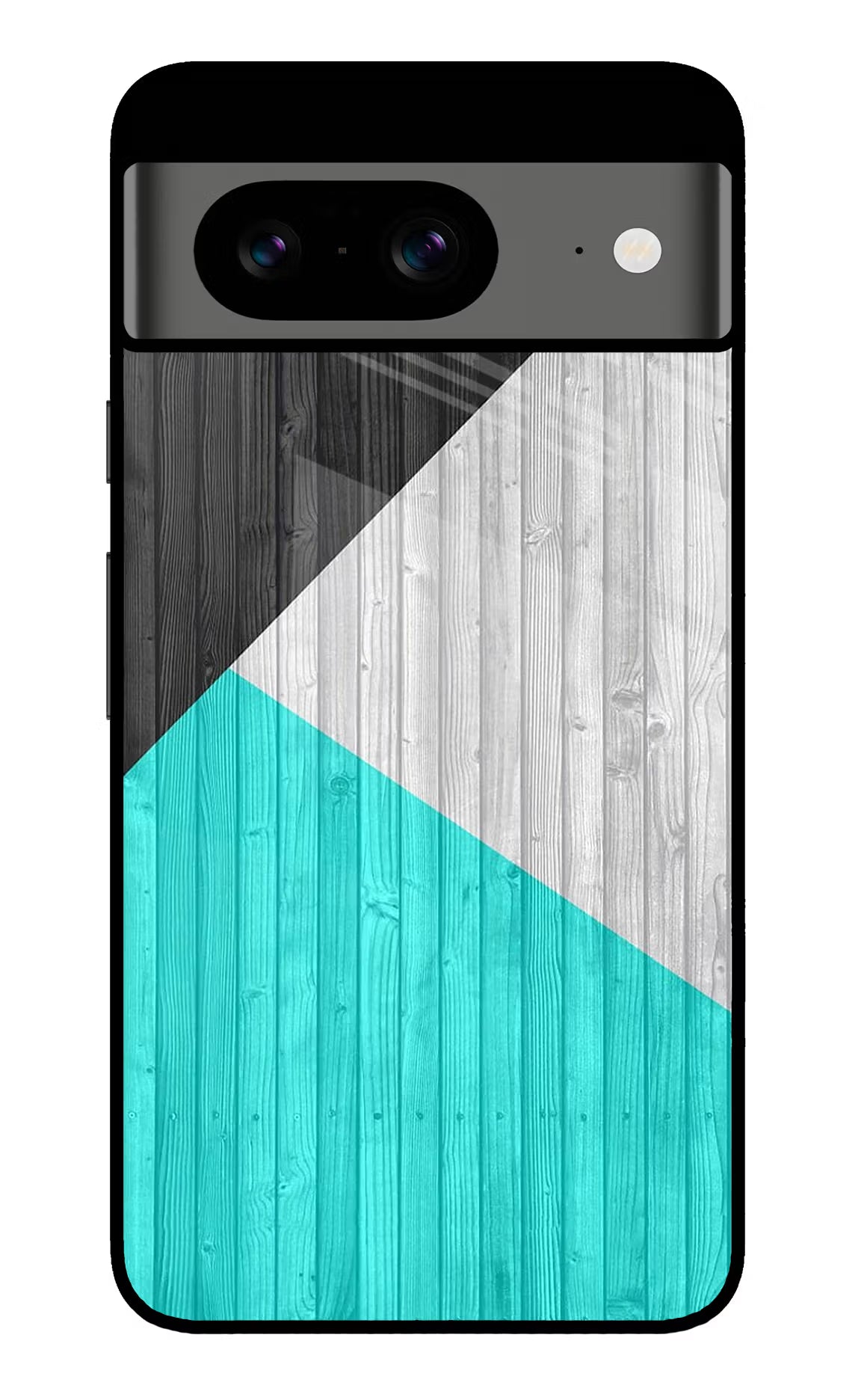 Wooden Abstract Google Pixel 8 Glass Case Back Cover by Casekaro